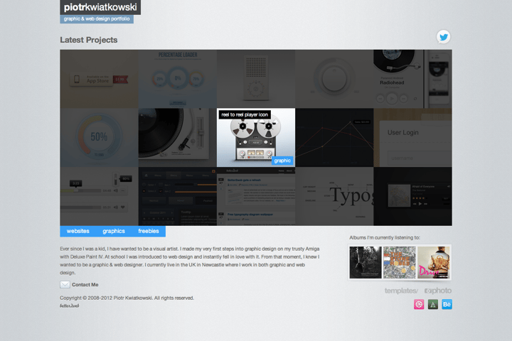 Piotr Kwiatkowski website preview